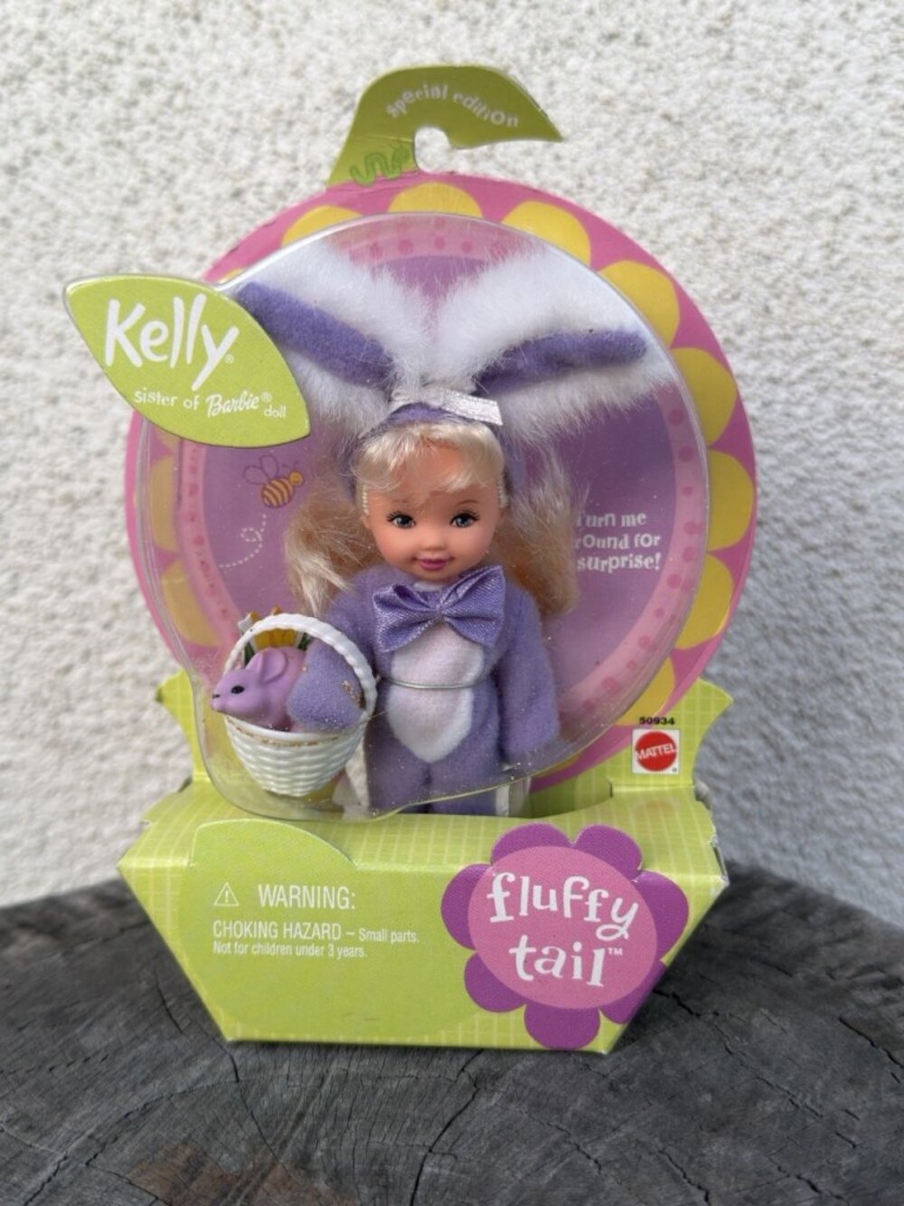 Kelly Sister of Barbie Fluffy Tail Purple Bunny Easter Special Edition 2001
